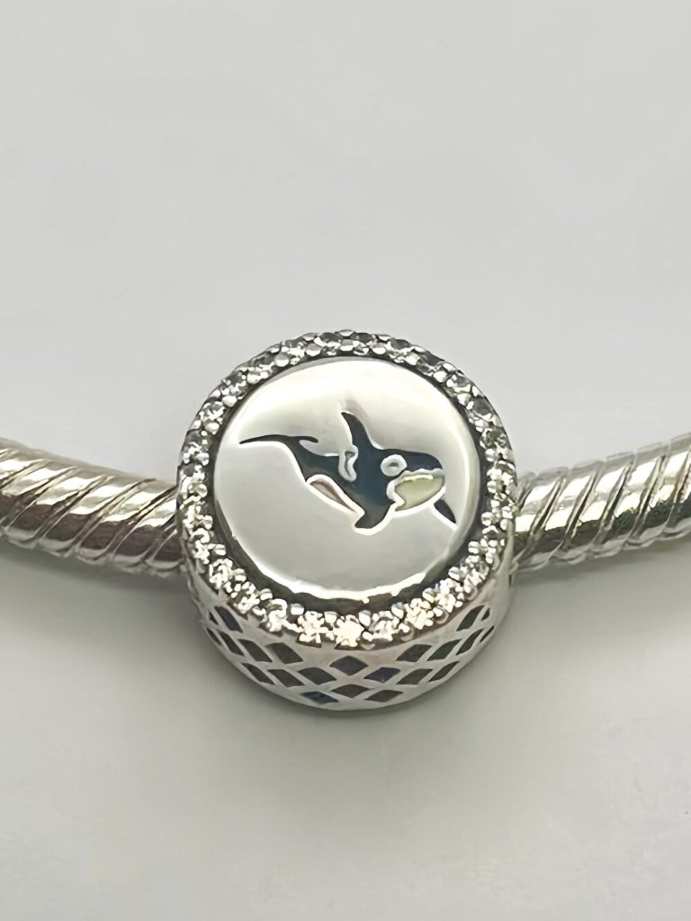 Pandora Victania Killer Whale Sea Dangle Charm Travel Pendant, S925 Sterling